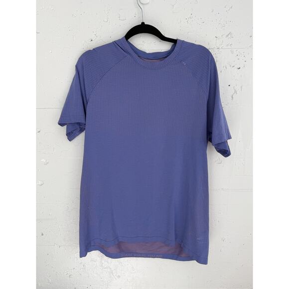 Lululemon Shirt Mens XL Seamless Lightweight Athletic Running Tee Blue/Purple - Picture 1 of 5